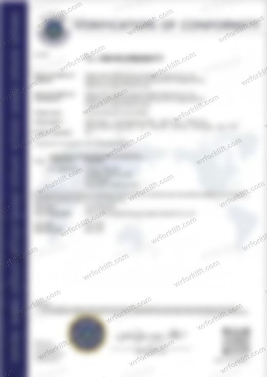 CE Verification Certificate ICR/VC/HM260171