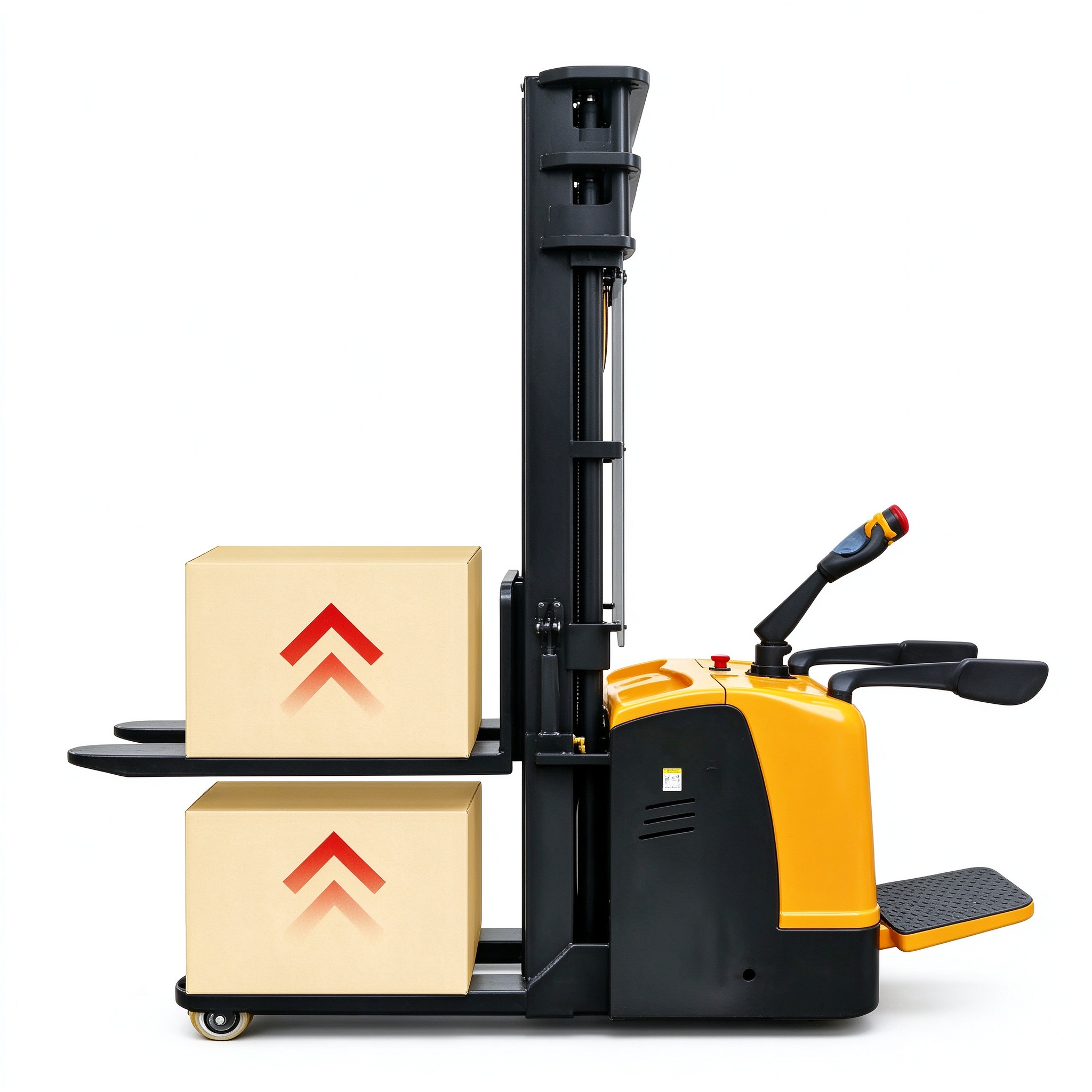 Double Pallet Riding Stacker